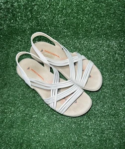 Sandalias Skechers para mujer reggae ajustadas elásticas blancas con tirantes talla 8 - Imagen 1 de 8