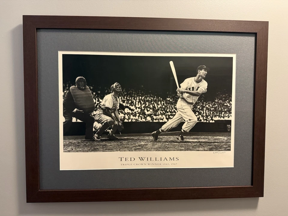 Ted Williams – Triple Crown – Limited Edition 6,668/10,000 – Boston Red Sox - Image 1 of 1