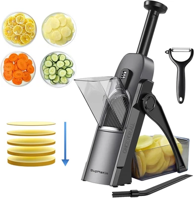 Mandoline Slicer for Kitchen, Potato Slicer for Chips, Vegetable & Food Cutter - Image 1 of 4