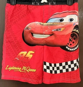 Disney Lightning McQueen Red Kids Swimming Trunks Shorts - Picture 1 of 4