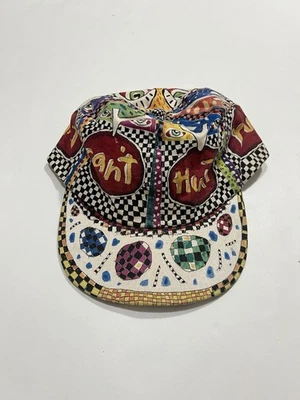 Sombrero Fred Babb Art Can’t Hurt You de Colección Años 90 Cuero Papá Correa Trasera Ajustable Foto 1 de 4