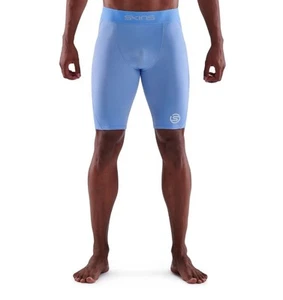 DEAL | Skins Series-1 Mens Compression Half Tights (Sky Blue) - Picture 1 of 9