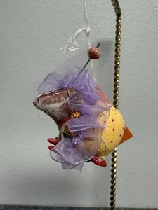 Dept 56 Patience Brewster Halloween “Happy Hamster” Spooky Mini Ornament w/Tag - Picture 1 of 6