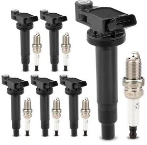 UF267 Ignition Coil Pack & 4504 Double Iridium Spark Plug For 2000-2008...  - Picture 1 of 1