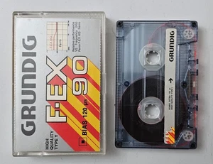CASSETTE GRUNDIG F-EX 90 High Q. Type Y Germany 1980 Used In Blank VERY RARE - Imagen 1 de 8