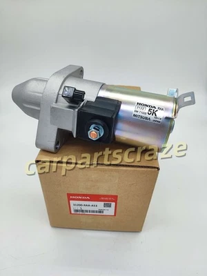 31200-RAA-A53 New Starter for Honda Accord Element Acura TSX 2003-2006 2.4L  - Image 1 of 4