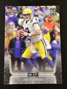 2020 Leaf Draft Joe Burrow XRC Rookie Card RC #01 Bengals - Picture 1 of 2