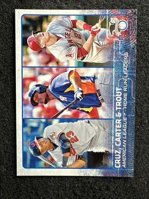 БЕЙСБОЛЬНАЯ КАРТОЧКА AMERICAN LEAGUE HOME RUNLEADERS NO285 2015 Topps QTY - Изображение 1 из 2