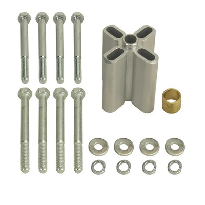 Derale 34540 Universal Clear Anodized Aluminum Belt 2-1/4" Fan Spacer 5/8"-3/4" - Image 1 of 3