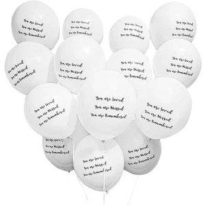 30 Pack Memorial Balloons to Release in the Sky for Funeral, Celebration of Life - Picture 1 of 4