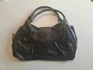 Avon Black Slouch Handbag - 3 big compartments plus small zipped compartment  - Picture 1 of 8