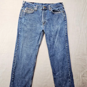 Pantalones de Trabajo Carhartt Jeans Para Hombres 38 X 34 B460 DVB Azul Calce Relajado Denim Algodón - Imagen 1 de 20