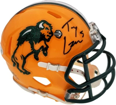 Trey Lance Autographed Signed North Dakota State Bison Speed Mini Helmet Beckett - Image 1 of 4