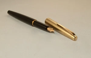 VINTAGE BAYARD SOUVERAIN DE LUXE 956 FOUNTAIN PEN - ACCORDION FILLER - 18K NIB - Picture 1 of 17