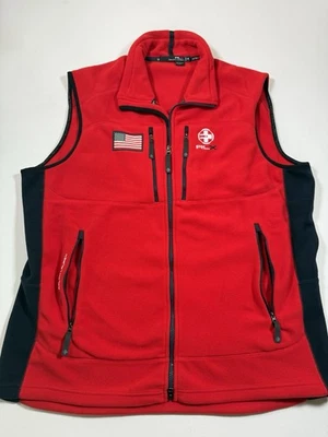 Chaleco RLX Ralph Lauren Para Hombres 2XL Rojo Cremallera Completa Rendimiento Vellón Juegos Olímpicos Bandera de EE. UU. Foto 1 de 4