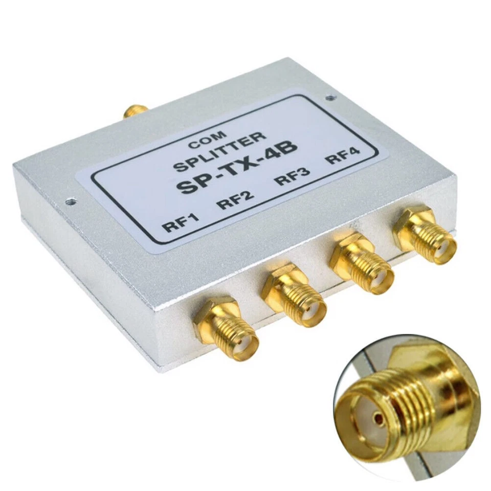RF Coaxial Power Splitter Divider SMA Female Connector 1:4 4-way 1.5GHz-8GHz 50W - Image 1 of 4