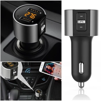 Bluetooth FM Transmitter KFZ Auto Radio MP3 Player Dual USB Ladegerät Adapter - Bild 1 von 4