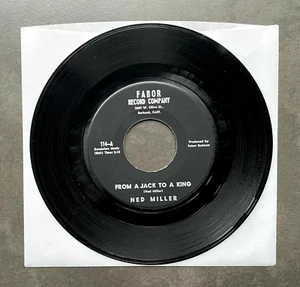 7" Ned Miller - From A Jack To A King - US Fabor - Picture 1 of 1