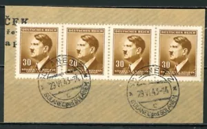 PROTECTORADO ALEMÁN SEGUNDA GUERRA MUNDIAL marco y anclaje 1943 Cover Cut - SOLANEC POD SOLANEM - Imagen 1 de 2