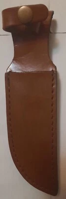 Fixed Blade Brown Leather Knife Sheath Fits Up To 5" Blades SH660008 - Image 1 of 4