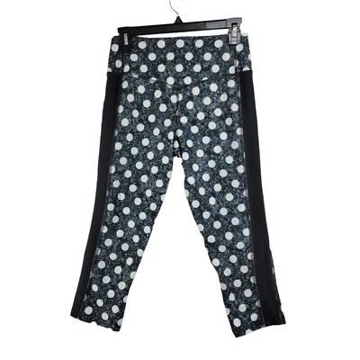 Leggings Nike Dri-Fit feminina cinza bolinhas roupas ativas tamanho pequeno - Imagem 1 de 4