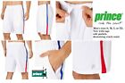 Prince Men  s Colorblock Woven polyester tennis shorts in White, Red and Blue NWT