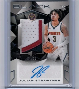 2023-24 Panini Black Julian Strawther Rookie Patch Auto Silver RC #'ed 14/15 - Picture 1 of 1
