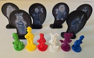 Disney Clue Haunted Mansion Set of Replacement Plastic Tokens - 6 Guest, 6 Ghost