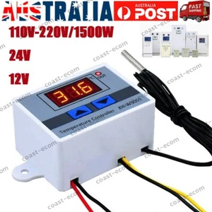 Digital LED Temperature Controller Thermostat Control Switch DC12/24V/AC110-220V - Picture 1 of 18