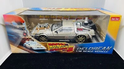 Sun Star 1/18 Back To The Future Part III Delorean Railway Track super rare NIB - Image 1 of 4