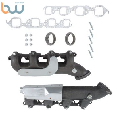 LH+RH Exhaust Manifold Set For Chevy GMC C/K 1500 2500 3500 7.4L 674-267 674-268 - Image 1 of 4