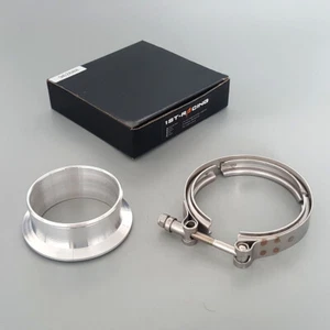 Aluminum 1 V-band Flange +1 SS Clamp for Turbo S400 S400SX S500 Compressor New - Picture 1 of 7