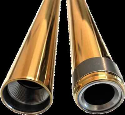 Pro One Gold 39mm Fork Tubes 26.25in Harley Dyna Low Rider 93-05 - Image 1 of 4