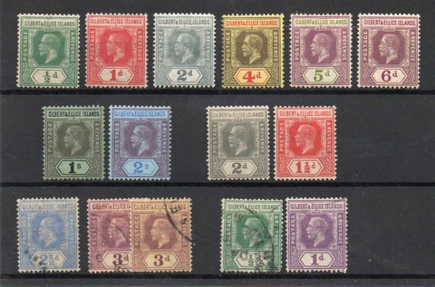Gilbert & Ellice Islands  - (15) George V / MH (rem) /Used     -     Lot 0623156 Cover
