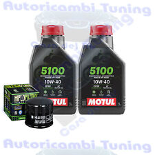 Oil Replacemenet Kit Motul 5100 10W40 + Filter For Piaggio 400 X-evo 2007>2013