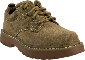 SKECHERS RAIDERS TAN BUCK OXFORD SHOES Toddler Size 10.5, 9736L - Picture 1 of 6