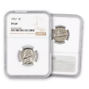 1957 Jefferson Nickel - Proof - NGC 69 (Finest) - Picture 1 of 1