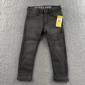 Nautica Boys Youth Jeans Gray Size Small 4 Tapered Stretch Cotton Blend - Picture 1 of 16