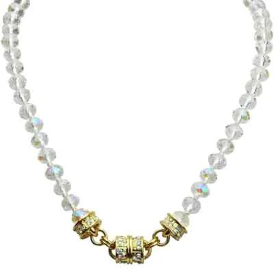 Colar intercambiável magnético Kirks Folly cristal gelo 10 mm miçangas GT - Imagem 1 de 3