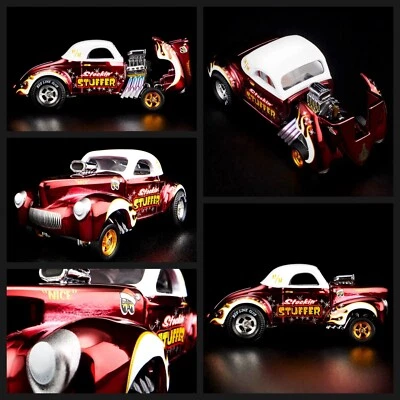HOT WHEELS RLC HOLIDAY CAR 27,953 of 30,000 '41 WILLYS GASSER REAL RIDERS! - Image 1 of 4