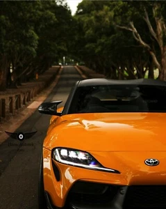 M Carbon Fiber Mirror Caps FOR TOYOTA SUPRA MK5 A90 GR *WIND NOISE REDUCTION* - Picture 1 of 7