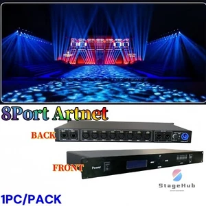 Consola Artnet DMX de 8 puertos Ethernet 4096 canales red ligera controlador divisor de 8 vías - Imagen 1 de 5