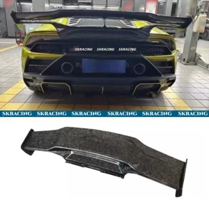 Fits Lamborghini Huracan LP580 LP610 EVO Forged Carbon Rear Trunk Spoiler Wing - Picture 1 of 15
