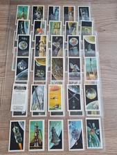 SET : BROOKE BOND tea cards 1974  THE RACE INTO SPACE  - BLACK BACK
