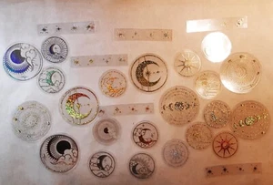 Bright Sky, Translucent labels,Decorative Stickers, Scrapbooking, 70 pieces - Picture 1 of 10