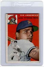 1954 Topps Vic Janowicz Pittsburgh Pirates #16