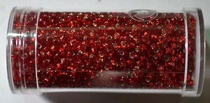 GUTERMANN CREATIV SEED BEADS, Size 9/0, 28 gram TUB, RED-4595, HIGHEST QUALITY - Imagen 1 de 3