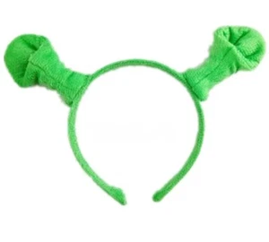 Shrek Ears Headband Green Ogre Ears Bug Antenna Fairytale Costume Halloween - Picture 1 of 2