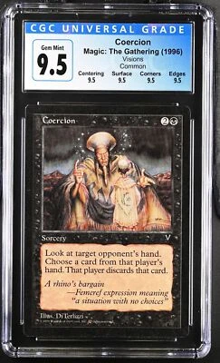 COERCION Visions C CGC 9.5 Q MTG [Nostalgium] - Image 1 of 2