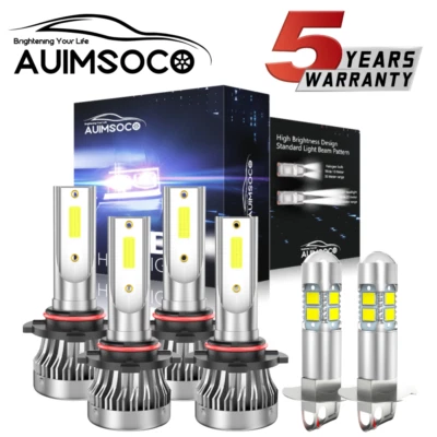 Faro LED xenón blanco + bombillas antiniebla para GMC C/K 1500 2500 3500 1990-1998 Foto 1 de 4